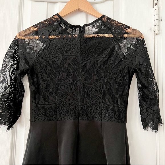 Lace Dress New with Tags Women’s Size 4 Mantos Eternity Formal 3/4‎ Sleeve Black - Picture 7 of 8